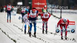 22.12.2013, Asiago, Italy (ITA): Alexander Panzhinskiy (RUS), Eldar Roenning (NOR), (l-r) - FIS world cup cross-country, team sprint, Asiago (ITA). www.nordicfocus.com. © Felgenhauer/NordicFocus. Every downloaded picture is fee-liable.