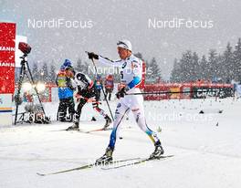 29.12.2013, Oberhof, Germany (GER): Federico Pellegrino (ITA), Calle Halfvarsson (SWE), (l-r) - FIS world cup cross-country, tour de ski, individual sprint, Oberhof (GER). www.nordicfocus.com. © Felgenhauer/NordicFocus. Every downloaded picture is fee-liable.