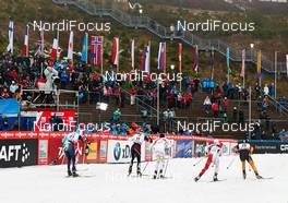 29.12.2013, Oberhof, Germany (GER): Alexey Poltoranin (KAZ), Bernhard Tritscher (AUT), Alex Harvey (CAN), Devon Kershaw (CAN), Josef Wenzl (GER), (l-r) - FIS world cup cross-country, tour de ski, individual sprint, Oberhof (GER). www.nordicfocus.com. © Felgenhauer/NordicFocus. Every downloaded picture is fee-liable.