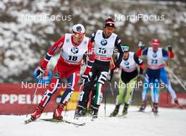 29.12.2013, Oberhof, Germany (GER): Finn Haagen Krogh (NOR), Federico Pellegrino (ITA), Eligius Tambornino (SUI), (l-r) - FIS world cup cross-country, tour de ski, individual sprint, Oberhof (GER). www.nordicfocus.com. © Felgenhauer/NordicFocus. Every downloaded picture is fee-liable.