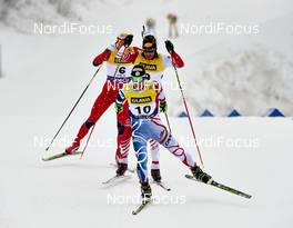16.03.13, Oslo, Norway (NOR): l-r: Haavard Klemetsen (NOR), Francois Braud (FRA), Christoph Bieler (AUT) - FIS world cup nordic combined, individual gundersen HS134/10km, Oslo (NOR). www.nordicfocus.com. © Felgenhauer/NordicFocus. Every downloaded picture is fee-liable.