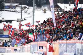 22.02.2013, Val di Fiemme, Italy (ITA): norwegian spectators - FIS nordic world ski championships, nordic combined, individual gundersen HS106/10km, Val di Fiemme (ITA). www.nordicfocus.com. © Felgenhauer/NordicFocus. Every downloaded picture is fee-liable.