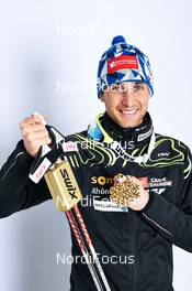 24.02.2013, Val di Fiemme, Italy (ITA): Jason Lamy Chappuis (FRA) - FIS nordic world ski championships, nordic combined, medals, Val di Fiemme (ITA). www.nordicfocus.com. © Felgenhauer/NordicFocus. Every downloaded picture is fee-liable.