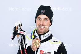 24.02.2013, Val di Fiemme, Italy (ITA): Maxime Laheurte (FRA) - FIS nordic world ski championships, nordic combined, medals, Val di Fiemme (ITA). www.nordicfocus.com. © Felgenhauer/NordicFocus. Every downloaded picture is fee-liable.