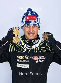 28.02.2013, Val di Fiemme, Italy (ITA): Jason Lamy Chappuis (FRA) - FIS nordic world ski championships, nordic combined, medals, Val di Fiemme (ITA). www.nordicfocus.com. © Felgenhauer/NordicFocus. Every downloaded picture is fee-liable.