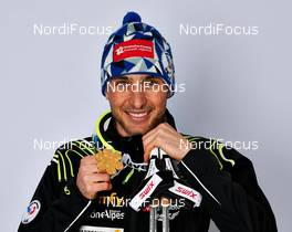 22.02.2013, Val di Fiemme, Italy (ITA): Jason Lamy Chappuis (FRA) - FIS nordic world ski championships, nordic combined, medals, Val di Fiemme (ITA). www.nordicfocus.com. © Felgenhauer/NordicFocus. Every downloaded picture is fee-liable.