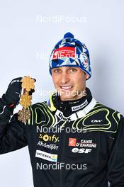 28.02.2013, Val di Fiemme, Italy (ITA): Jason Lamy Chappuis (FRA) - FIS nordic world ski championships, nordic combined, medals, Val di Fiemme (ITA). www.nordicfocus.com. © Felgenhauer/NordicFocus. Every downloaded picture is fee-liable.