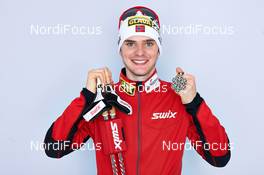 24.02.2013, Val di Fiemme, Italy (ITA): Joergen Graabak (NOR) - FIS nordic world ski championships, nordic combined, medals, Val di Fiemme (ITA). www.nordicfocus.com. © Felgenhauer/NordicFocus. Every downloaded picture is fee-liable.