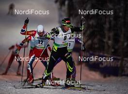 30.11.2013, Kuusamo, Finland (FIN): Magnus Krog (NOR), Jason Lamy Chappuis (FRA), (l-r) - FIS world cup nordic combined, individual gundersen HS142/10km, Kuusamo (FIN). www.nordicfocus.com. © Felgenhauer/NordicFocus. Every downloaded picture is fee-liable.