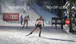 30.11.2013, Kuusamo, Finland (FIN): Haavard Klemetsen (NOR), Eric Frenzel (GER), (l-r) - FIS world cup nordic combined, individual gundersen HS142/10km, Kuusamo (FIN). www.nordicfocus.com. © Felgenhauer/NordicFocus. Every downloaded picture is fee-liable.