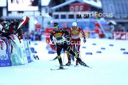 14.12.2013, Ramsau, Austria (AUT): Jasin Lamy Chappuis - FIS world cup nordic combined, team sprint HS98/2x7.5km, Ramsau (AUT). www.nordicfocus.com. © Mandl/NordicFocus. Every downloaded picture is fee-liable.