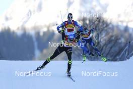 14.12.2013, Ramsau, Austria (AUT): Sebastien Lacroix (FRA) - FIS world cup nordic combined, team sprint HS98/2x7.5km, Ramsau (AUT). www.nordicfocus.com. © Mandl/NordicFocus. Every downloaded picture is fee-liable.