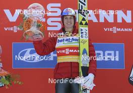 03.02.2013, Harrachov, Czech Republic (CZE): podium: Gregor Schlierenzauer (AUT), Fischer  - FIS world cup ski flying, individual HS205, Harrachov (CZE). www.nordicfocus.com. © Domanski/NordicFocus. Every downloaded picture is fee-liable.