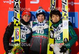 15.03.2013, Trondheim, Norway (NOR): (l-r) Richard Freitag (GER), Fischer, Kamil Stoch (POL), Fischer and Daiki Ito (JPN), Fischer - FIS world cup ski jumping, individual HS140, Trondheim (NOR). www.nordicfocus.com. © Laiho/NordicFocus. Every downloaded picture is fee-liable.