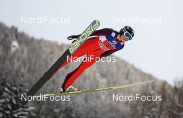 24.02.2013, Val di Fiemme, Italy (ITA): Jessica Jerome (USA), Fischer  - FIS nordic world ski championships, ski jumping, mixed team HS106, Val di Fiemme (ITA). www.nordicfocus.com. © Laiho/NordicFocus. Every downloaded picture is fee-liable.