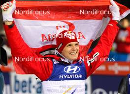 02.03.2013, Val di Fiemme, Italy (ITA): Thomas Morgenstern (AUT), Fischer - FIS nordic world ski championships, ski jumping, team HS134, Val di Fiemme (ITA). www.nordicfocus.com. © Laiho/NordicFocus. Every downloaded picture is fee-liable.