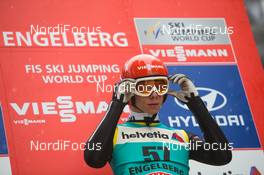 20.12.2013, Engelberg, Switzerland (SUI): Andreas Wellinger (GER)  - FIS world cup ski jumping, training, Engelberg (SUI). www.nordicfocus.com. © Manzoni/NordicFocus. Every downloaded picture is fee-liable.