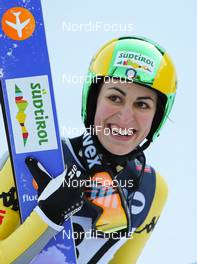 15.03.2013, Trondheim, Norway (NOR): Evelyn Insam (ITA), Fluege.de - FIS world cup ski jumping ladies, individual HS105, Trondheim (NOR). www.nordicfocus.com. © Laiho/NordicFocus. Every downloaded picture is fee-liable.