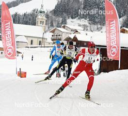 20.01.2013, Lienz, Austria (AUT): l-r: Christian Eberharter (AUT), Toni Escher (GER) - FIS Marathon Cup Dolomitenlauf, Lienz (AUT). www.nordicfocus.com. © Felgenhauer/NordicFocus. Every downloaded picture is fee-liable.