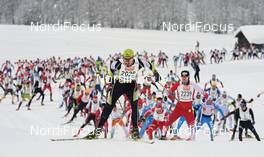 20.01.2013, Lienz, Austria (AUT): Jiri Rocarek (CZE) leads at the start - FIS Marathon Cup Dolomitenlauf, Lienz (AUT). www.nordicfocus.com. © Felgenhauer/NordicFocus. Every downloaded picture is fee-liable.