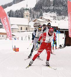 20.01.2013, Lienz, Austria (AUT): l-r: Christian Zorzi (ITA), Martin Bajcicak (SVK) - FIS Marathon Cup Dolomitenlauf, Lienz (AUT). www.nordicfocus.com. © Felgenhauer/NordicFocus. Every downloaded picture is fee-liable.