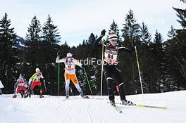 27.01.2013, Bad Hindelang, Germany (GER): Matthias Flade (GER), Rainer Hammerle (AUT), Pascal Fontain (GER) - Skitrail Tannheimertal, Bad Hindelang (GER). www.nordicfocus.com. © Felgenhauer/NordicFocus. Every downloaded picture is fee-liable.