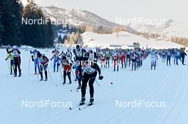 26.01.2013, Bad Hindelang, Germany (GER): start of the 35 k classic - Skitrail Tannheimertal, Bad Hindelang (GER). www.nordicfocus.com. © Felgenhauer/NordicFocus. Every downloaded picture is fee-liable.