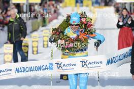27.01.2013, Val di Fassa/Val di Fiemme, Italy (ITA): winner Seraina Boner (SUI), Team Coop, Salomon, Fischer, One Way - FIS Marathon Cup Marcialonga, Val di Fassa/Val di Fiemme (ITA). www.nordicfocus.com. © Rauschendorfer/NordicFocus. Every downloaded picture is fee-liable.