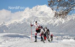 09.-10.02.2013, St. Johann, Austria (AUT): slower racers with Koasa mountains in the background - Int. Tiroler Koasaloppet, St. Johann (AUT). www.nordicfocus.com. © Felgenhauer/NordicFocus. Every downloaded picture is fee-liable.