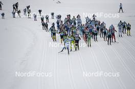 17.02.2013, Tartu, Estonia (EST): short after the start - FIS Marathon Cup Tartumarathon, Tartu (EST). www.nordicfocus.com. © Rauschendorfer/NordicFocus. Every downloaded picture is fee-liable.
