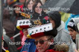 05.01.2014, Oberhof, Germany (GER): Biathlon Feature: Fans of Andrea Henkel - IBU world cup biathlon, mass men, Oberhof (GER). www.nordicfocus.com. © Manzoni/NordicFocus. Every downloaded picture is fee-liable.