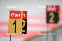 05.01.2014, Oberhof, Germany (GER): Biathlon Feature: Target signs - IBU world cup biathlon, mass men, Oberhof (GER). www.nordicfocus.com. © Manzoni/NordicFocus. Every downloaded picture is fee-liable.
