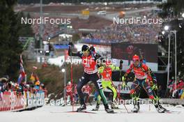 04.01.2014, Oberhof, Germany (GER): Dominik Windisch (ITA) - IBU world cup biathlon, pursuit men, Oberhof (GER). www.nordicfocus.com. © Manzoni/NordicFocus. Every downloaded picture is fee-liable.