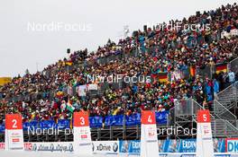 04.01.2014, Oberhof, Germany (GER): Biathlon Feature: Start gates with packed grand stand  - IBU world cup biathlon, pursuit men, Oberhof (GER). www.nordicfocus.com. © Manzoni/NordicFocus. Every downloaded picture is fee-liable.