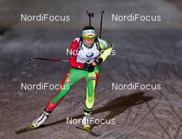 04.01.2014, Oberhof, Germany (GER): Darya Domracheva (BLR) - IBU world cup biathlon, pursuit women, Oberhof (GER). www.nordicfocus.com. © Manzoni/NordicFocus. Every downloaded picture is fee-liable.