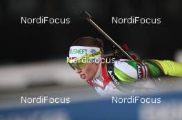 04.01.2014, Oberhof, Germany (GER): Darya Domracheva (BLR) - IBU world cup biathlon, pursuit women, Oberhof (GER). www.nordicfocus.com. © Manzoni/NordicFocus. Every downloaded picture is fee-liable.