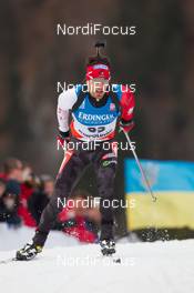 11.01.2014, Ruhpolding, Germany (GER): Scott Perras (CAN) - IBU world cup biathlon, individual men, Ruhpolding (GER). www.nordicfocus.com. © Manzoni/NordicFocus. Every downloaded picture is fee-liable.
