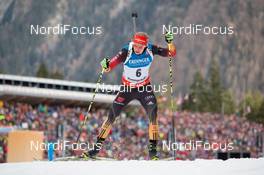 11.01.2014, Ruhpolding, Germany (GER): Daniel Boehm (GER) - IBU world cup biathlon, individual men, Ruhpolding (GER). www.nordicfocus.com. © Manzoni/NordicFocus. Every downloaded picture is fee-liable.