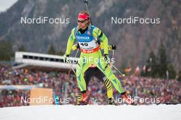 11.01.2014, Ruhpolding, Germany (GER): Klemen Bauer (SLO) - IBU world cup biathlon, individual men, Ruhpolding (GER). www.nordicfocus.com. © Manzoni/NordicFocus. Every downloaded picture is fee-liable.
