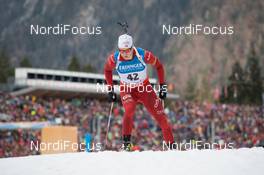 11.01.2014, Ruhpolding, Germany (GER): Vetle Sjastad Christiansen (NOR) - IBU world cup biathlon, individual men, Ruhpolding (GER). www.nordicfocus.com. © Manzoni/NordicFocus. Every downloaded picture is fee-liable.