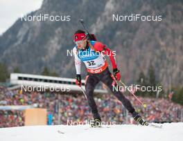 11.01.2014, Ruhpolding, Germany (GER): Nathan Smith (CAN) - IBU world cup biathlon, individual men, Ruhpolding (GER). www.nordicfocus.com. © Manzoni/NordicFocus. Every downloaded picture is fee-liable.