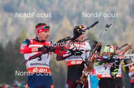12.01.2014, Ruhpolding, Germany (GER): Evgeny Ustyugov (RUS)  - IBU world cup biathlon, pursuit men, Ruhpolding (GER). www.nordicfocus.com. © Manzoni/NordicFocus. Every downloaded picture is fee-liable.