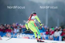 12.01.2014, Ruhpolding, Germany (GER): Jakov Fak (SLO)  - IBU world cup biathlon, pursuit men, Ruhpolding (GER). www.nordicfocus.com. © Manzoni/NordicFocus. Every downloaded picture is fee-liable.