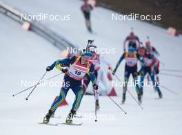 12.01.2014, Ruhpolding, Germany (GER): Fredrik Lindstroem (SWE), Fredrik Lindstroem (SWE)  - IBU world cup biathlon, pursuit men, Ruhpolding (GER). www.nordicfocus.com. © Manzoni/NordicFocus. Every downloaded picture is fee-liable.