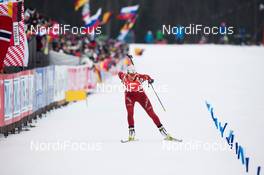 12.01.2014, Ruhpolding, Germany (GER): Tora Berger (NOR), Tora Berger (NOR)  - IBU world cup biathlon, pursuit women, Ruhpolding (GER). www.nordicfocus.com. © Manzoni/NordicFocus. Every downloaded picture is fee-liable.