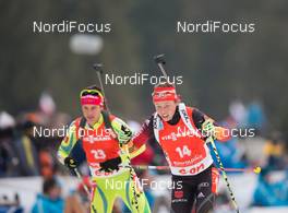 12.01.2014, Ruhpolding, Germany (GER): Laura Dahlmeier (GER)  - IBU world cup biathlon, pursuit women, Ruhpolding (GER). www.nordicfocus.com. © Manzoni/NordicFocus. Every downloaded picture is fee-liable.