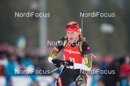 12.01.2014, Ruhpolding, Germany (GER): Anastasiya Kuzmina (SVK)  - IBU world cup biathlon, pursuit women, Ruhpolding (GER). www.nordicfocus.com. © Manzoni/NordicFocus. Every downloaded picture is fee-liable.