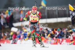 12.01.2014, Ruhpolding, Germany (GER): Gabriela Soukalova (CZE)  - IBU world cup biathlon, pursuit women, Ruhpolding (GER). www.nordicfocus.com. © Manzoni/NordicFocus. Every downloaded picture is fee-liable.