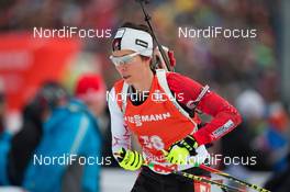 12.01.2014, Ruhpolding, Germany (GER): Megan Imrie (CAN)  - IBU world cup biathlon, pursuit women, Ruhpolding (GER). www.nordicfocus.com. © Manzoni/NordicFocus. Every downloaded picture is fee-liable.