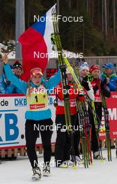 12.01.2014, Ruhpolding, Germany (GER): Gabriela Soukalova (CZE)  - IBU world cup biathlon, pursuit women, Ruhpolding (GER). www.nordicfocus.com. © Manzoni/NordicFocus. Every downloaded picture is fee-liable.